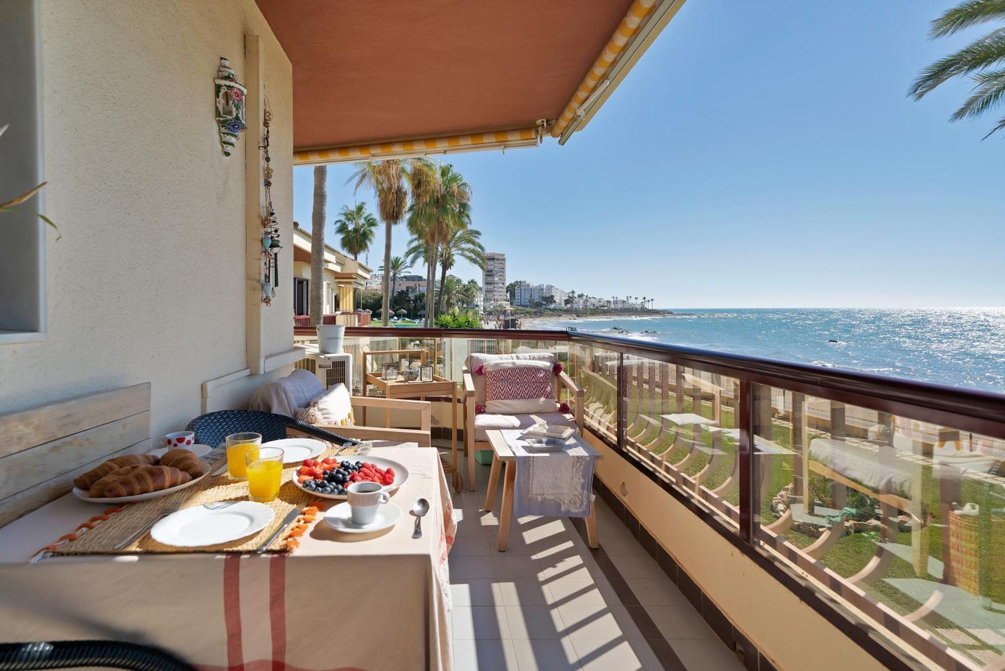 Casa Mar Apartamento Front Beach Con Wifi, Piscina, Padel Y Tenis - Lubina Del Sol Sitio de Calahonda Esterno foto